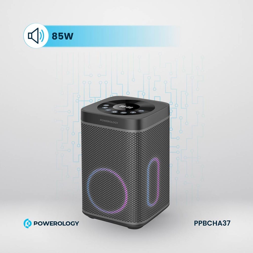 Powerology 90000mAh 300W Portable Generator Integrated Hi-Fi Sound System