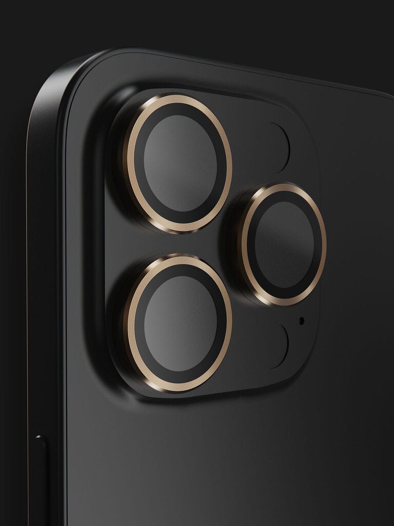 Body Guardx Camera lens 16 Pro Max / 16 Pro Golden