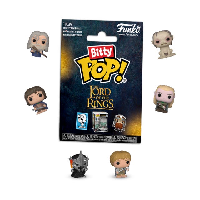 Bitty Pop! Movies: The Lord of the Rings Singles 32 PC PDQ