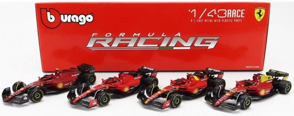 1:43 Ferrari Racing - 4 Pack (Without Helmet And Stand)