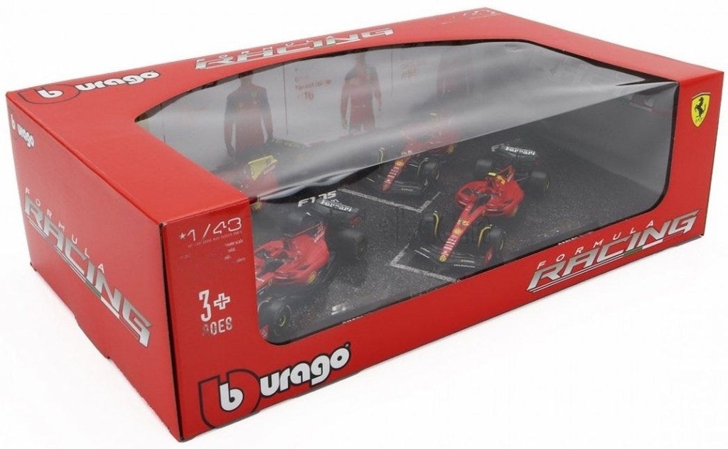 1:43 Ferrari Racing - 4 Pack (Without Helmet And Stand)