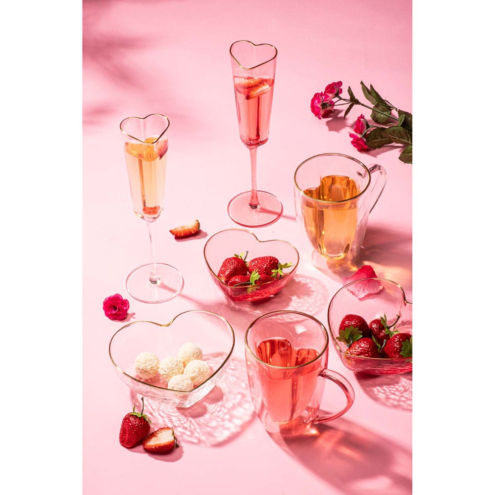 AMOUR CLEAR 3PC TEA SET