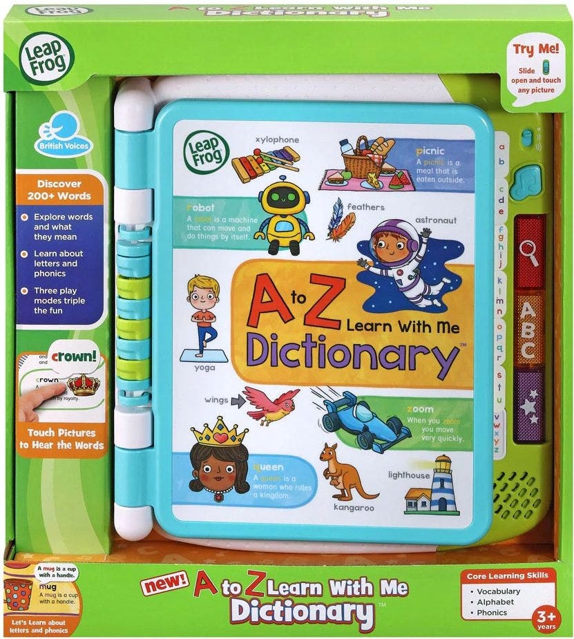 Leapfrog A to Z Learn with Me Dictionary