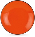 SET 6 PIATTI FONDI COCORICO' ARANCIO DM 20