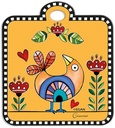 TRIVET COCORICO' YELLOW CM 16X18