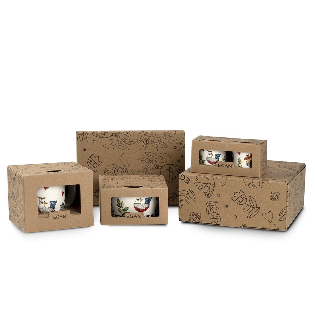 SET 2 MINI MUGS COCORICO' YELLOW ML 90
