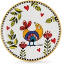 SET 6 DESSERT PLATES COCORICO' YELLOW DM 19