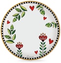 SET 6 DINNER PLATES COCORICO' YELLOW DM 27