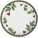 SET 6 DINNER PLATES COCORICO' GREEN DM 27