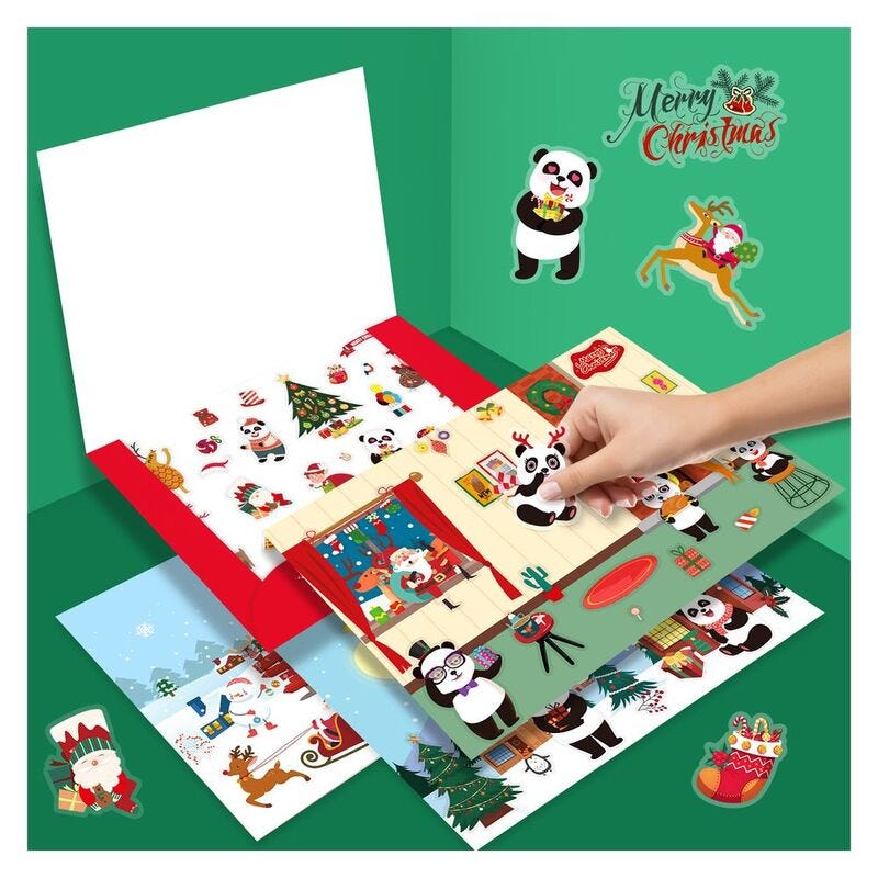 PJ013-5 Reusable Stickers-Merry Christmas 49701351
