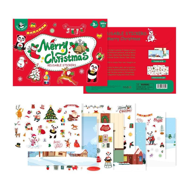 PJ013-5 Reusable Stickers-Merry Christmas 49701351