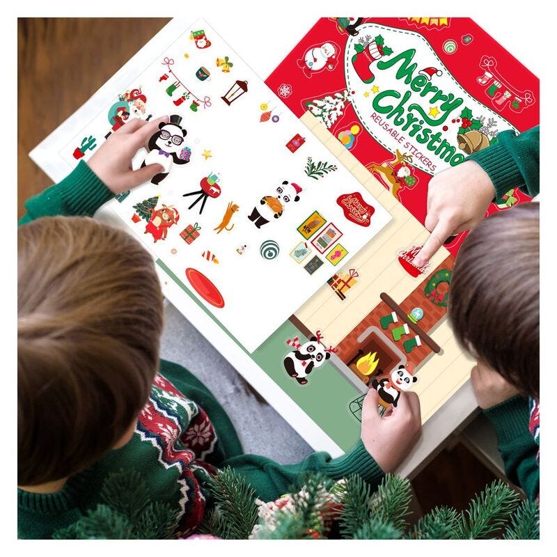 PJ013-5 Reusable Stickers-Merry Christmas 49701351