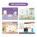 PJ013-4 Reusable Stickers-My Lovely Home 49700422