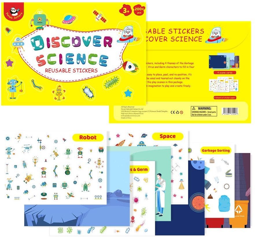 PJ013-2 Reusable Stickers-Discover Sciences 49700408