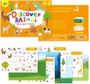 PJ013-1 Reusable Stickers-Discover Animals 49700392
