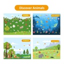 PJ013-1 Reusable Stickers-Discover Animals 49700392
