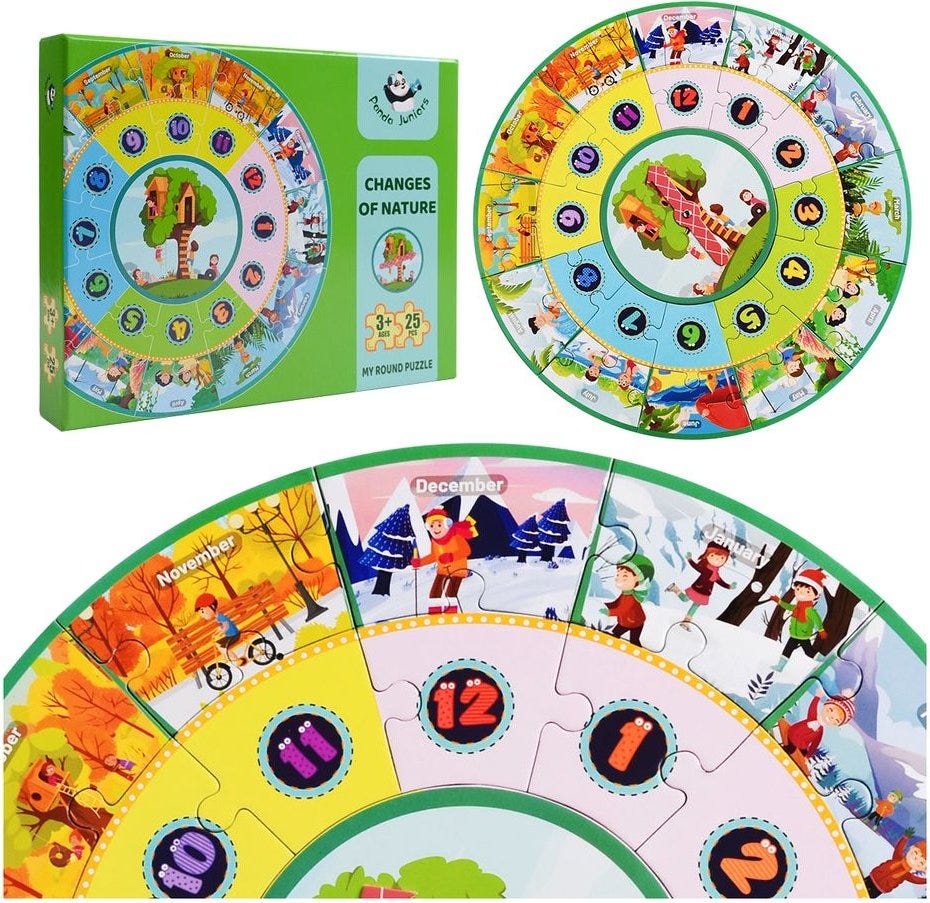 PJ012-2 My Round Puzzle-Changes Of Nature 49700385