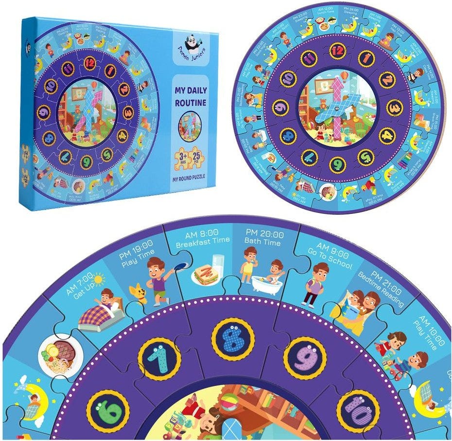 PJ012-1 My Round Puzzle-My Daily Routine 49700378