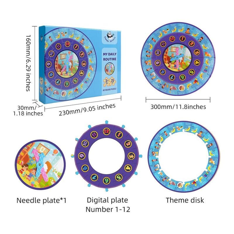 PJ012-1 My Round Puzzle-My Daily Routine 49700378