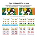 PJ003-5 Wiple-Clean Early Learning Cards  - Spot The Defference 49700255