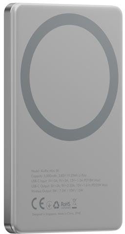 ENERGEA ALUPAC MINI, 5000MAH MINI ALUMINIUM MAGSAFE COMPATIBLE POWER BANK - NAT
