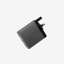 ENERGEA AMPCHARGE GAN100, 3C PD/PPS/SCP/QC3.0/AFC/FCP/ WALL CHARGER,100W (UK) - GUNMETAL