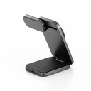 ENERGEA MAGTRIO PLUS, 3IN1 FOLDABLE QI2 MAGNETIC FAST WIRELESS CHARGER - GUNMETAL