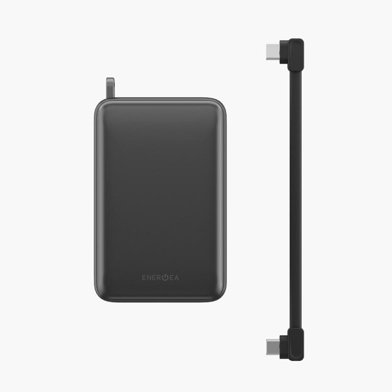 ENERGEA COMPAC ULTRA 67, 20000MAH POWERBANK WITH BUILT IN USB-C CABLE PD67W - GUN