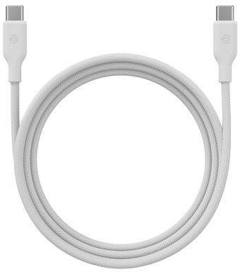 BAZIC GOCHARGE WEAVE C-C CABLE 480MBPS, 60W 1.5M - WHITE