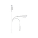BAZIC GOCHARGE WEAVE C-C CABLE 480MBPS, 60W 1.5M - WHITE