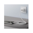 BAZIC GOCHARGE WEAVE C-C CABLE 480MBPS, 60W 1.5M - WHITE