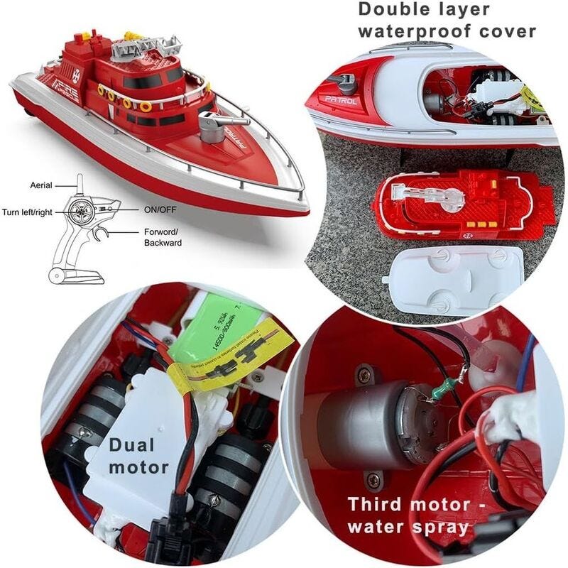 H160 Fire Rescue RC cruise ship