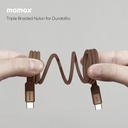 MOMAX MAG LINK 100W USB-C TO USB-C MAGNETIC CABLE 1M ROSE GOLDKey Features: