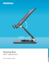 MOMAX ROTATABLE TABLET FOLD STAND-(KH8E)