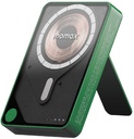 MOMAX 1-POWER X PRO+ 10000mAh MAGNETIC WIRELESS POWER BANK WITH STAND AND BUILT-IN USB-C CABLE (Green)