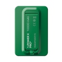 MOMAX 1-POWER X PRO+ 10000mAh MAGNETIC WIRELESS POWER BANK WITH STAND AND BUILT-IN USB-C CABLE (Green)