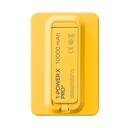 MOMAX 1-POWER X PRO+ 10000mAh MAGNETIC WIRELESS POWER BANK WITH STAND AND BUILT-IN USB-C CABLE (Yellow)