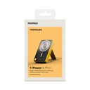 MOMAX 1-POWER X PRO+ 10000mAh MAGNETIC WIRELESS POWER BANK WITH STAND AND BUILT-IN USB-C CABLE (Yellow)