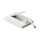 MOMAX 1-POWER X PRO 5000mAh MAGNETIC WIRELESS POWER BANK WITH STAND AND BUILT-IN USB-C CABLE (White)