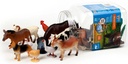 30 pcs farm animal playset in 3.2L bucket