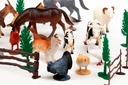 30 pcs farm animal playset in 3.2L bucket