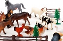 30 pcs farm animal playset in 3.2L bucket