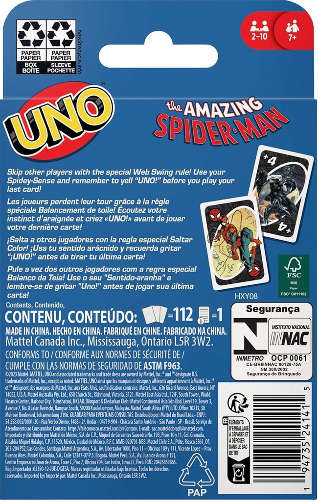UNO Spider-Man