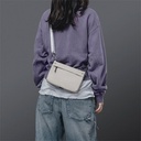 MAGEASY 2L Sacoche Utility Crossbody Bag + Strap Phone Lanyard 20mm-Cement Grey + Galaxy Gray