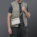 MAGEASY 2L Sacoche Utility Crossbody Bag + Strap Phone Lanyard 20mm-Cement Grey + Galaxy Gray