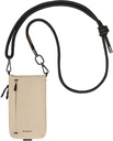 MAGEASY Phone Sacoche Utility Crossbody Bag + Strap Phone Lanyard 8.3mm- Sand Beige + Black