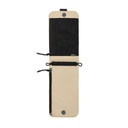 MAGEASY Phone Sacoche Utility Crossbody Bag + Strap Phone Lanyard 8.3mm- Sand Beige + Black