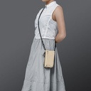 MAGEASY Phone Sacoche Utility Crossbody Bag + Strap Phone Lanyard 8.3mm- Sand Beige + Black