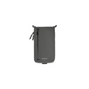 MAGEASY Phone Sacoche Utility Crossbody Bag + Strap Phone Lanyard 8.3mm- Graphite Black + Concrete Gray 