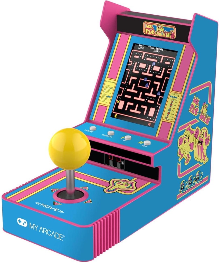 MY ARCADE JOYSTICK PLAYER Ms. PAC-MAN PORTABLE RETRO ARCADE
